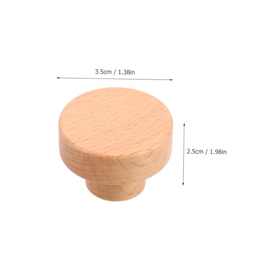 4Pcs Wooden Drawer Handles Elegant Simplicity for Dressers Wardrobes Kitchen Cabinets Farmhouse Style Furniture Closet Pulls