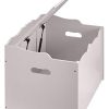 Kids Toy Box, Wooden Organizer Storage Chest, Gray, 30" x 18" x 19"