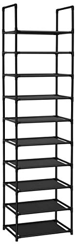 10 Tiers Shoe Rack 20-25 Pairs Sturdy Shoe Shelf