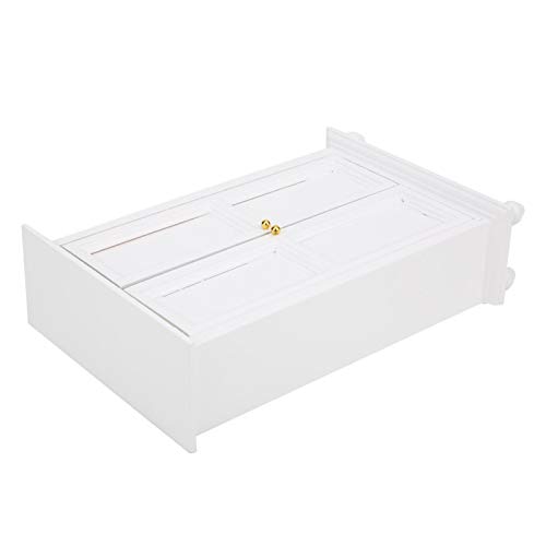 Miniature White Wooden Wardrobe Mini Dollhouse Accessories Miniature Furniture Doll Furniture Closet Tiny Furniture Clothes