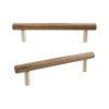 10Pcs Wood Drawer Pulls,5 inch Hole Center Pull Handles Wood,Wooden Handles for Dresser Drawers,Cabinets,Kitchen,Wardrobe