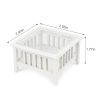 Dollhouse Coffee Table Miniature Furniture 1:12 Scale Wooden Tea Table Square Shape Side Tables Acrylic Tabletop Props Miniature