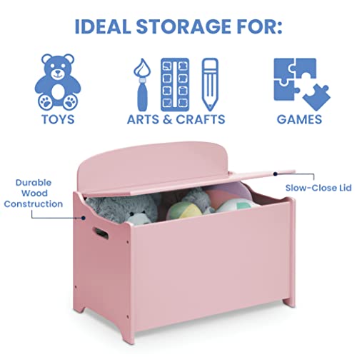 MySize Deluxe Toy Box, Dusty Rose