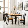 Shaker Chair, Black/Oak, Set of 2