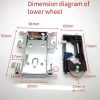 Old Wooden Door Sliding Pulley, Wardrobe Sliding Door Pulley, Wheel Runner Closet Wardrobe Moving Door Bottom Pulley For Wooden