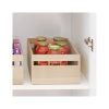 iDesign Paulownia Wood Collection Storage Bin with Handles, 15" x 10" x 6", Natural
