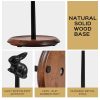 Paper Towel Holder Countertop, Cute Bunny Design - Natural Solid Wood Base with Iron Rod, Wooden Paper Towel Holder countertop