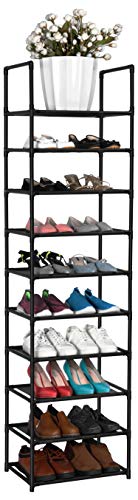 10 Tiers Shoe Rack 20-25 Pairs Sturdy Shoe Shelf
