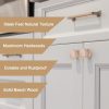 8pcs Round Wooden Knobs, 28mm/1.1" Mushroom Shape Kitchen Cabinet Knobs Single Hole Drawer Pull Hardware Handles Decorative