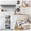 10Pcs Wood Drawer Pulls, 8 Inch Hole Center Square Wooden Drawer Pulls Cabinet Handles with Screws for Kitchen Dresser Wardrobes