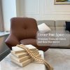 Linen Covered Decorative Books 4 Pieces, Neutral Home Decor Coffee Table Books with Wooden Beaded Tassel, Stacked Books for