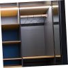 1Set Wooden Wardrobe Rod Hanging Bar for Bedroom Closet Beech Clothes Hanger with Flange Strong Load Capacity for Long Winter
