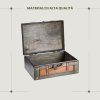 - Pirate Treasure Chest Storage Box - Marco 15x10.6x5,5" - Durable Wooden Treasure Chest with Lock - Unique Handmade Decorative