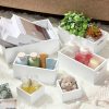 Set of 6 Wood Storage Boxes with Handles Wooden Nesting Crates Rustic Farmhouse Storage Container for DIY Crafts Party Home
