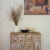 Hand Carved Wooden Decorative Bowl for Home Entryway Decor, Wood Centerpiece Bowl for Coffee Table Decor, Wood Dough Bowl for