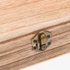 Wood Storage Box with Lid Rustic Solid Wood Container Box Decorative Table Large Rectangular Smooth Store Space to Organize