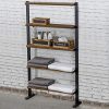 Rustic Burnt Wood Nesting Storage Bins with Chalkboard Panel and Cutout Handles, Decorative Farmhouse Wooden Stackable Open Top