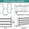 4 Tier Long Shoe Organizer for Closet, Metal Shoe Rack Wide Shoe Storage Organizer 30-Pairs Shoe Shelf for Bedroom, Floor,