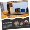 Mini House Wooden Cabinet Miniature Dollhouse Wardrobe Unpainted Mini Furniture for DIY