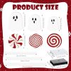 6 Pcs Halloween Christmas Table Decorations Wooden Ghost Candy Tiered Table Signtray Decor Rustic Holiday Tabletop Centerpiece