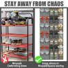 40 Over the Door Shoe Organizer Large Mesh Pocket Hanging Shoe Rack for Closet Gray Nonslip Behind Door Storage Holder Back to