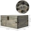 24 Slot Wooden Essential Oil Bottle Storage Box, Vintage Gray Wood Roller Organizer Holder Display Case, Holds Up to 30 mL
